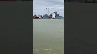 The Woolwich Ferry links Woolwich on the south of river thames with North Woolwich ferry reel [upl. by Eneluqcaj]