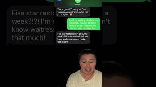 YOU’RE HIRED🎉👏🏼 Texting Random Numbers comedy prank shorts [upl. by Zebulen]