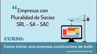 Empresas con pluralidad de socios SRL  SA  SAC [upl. by Sivla]