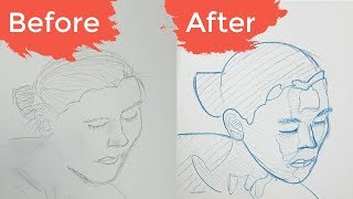 2 Beginners INSTANTLY Improve How to draw what you see [upl. by Namyh721]