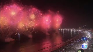 Fogos Réveillon Copacabana 20222023 Rio Brazil Fireworks New Years Eve HD [upl. by Pich]