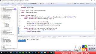 Clase Date SimpleDateFormat y Calendar manejo de fechas en JAVA PARTE 13 [upl. by Ahtanamas]