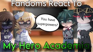 Fandoms React To My Hero Academia  Deku Angst  Dadzawa  Past amp Future  Gacha  BNHA  24 [upl. by Kenny]