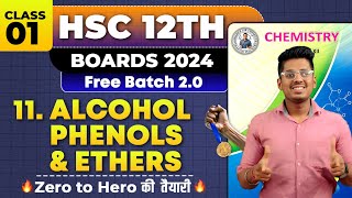 11 Alcohol Phenols amp Ethers Class 01 amp PYQs HSC Board Exam By Abhishek Sir Chemistry asc [upl. by Ecahc344]