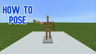 How To Position Armor Stands Minecraft Bedrock Edition Mini Lessons [upl. by Whiney]