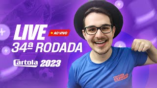 LIVE DICAS 34 RODADA  CARTOLA FC 2023  QUE TRIO DE ATAQUE ESCALAR [upl. by Oriana]