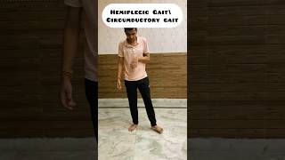 Pathological Gaits gaitanalysis abnormalgait medical physiotherapy trendingshorts fitness [upl. by Sillek81]