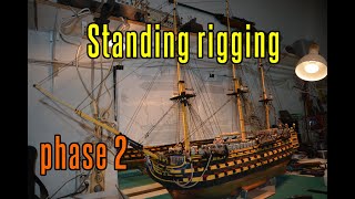 HMS Victory  part 76 Standing Rigging phase 2 [upl. by Reinold948]