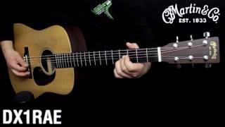 Martin DX1 RAE acoustic guitar  Demo [upl. by Connolly]