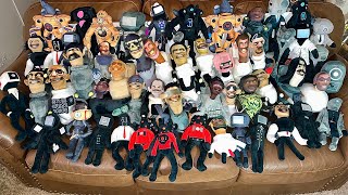 My Entire Skibidi Toilet Plush Collection 2023 55 Skibidi Toilet Plushies [upl. by Ailelc]