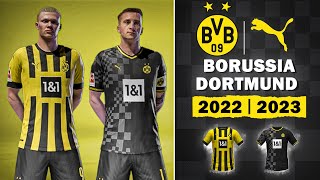 Borussia Dortmund 20222023 Kit FIFA22 Kit Mod [upl. by Sorce]