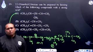 2 3Dimethyl2butene can be prepared by heating which of the following compounds with a strong [upl. by Rennold]