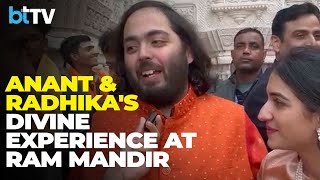 Anant Ambani And Radhika Merchant Embrace Ayodhyas Blessings [upl. by Ylluz911]