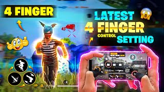 4 Finger Super Movement Custom HUD  Best Custom Hud Settings In Free Fire  4 Finger Custom Hud🔥⚡ [upl. by Letta283]