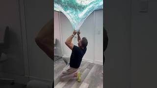 What is a Stretch Ceiling 😲 stretchceiling shorts viralvideo ceiling facts [upl. by Atinus]