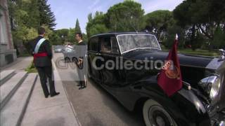 SPAINNEW KING AND QUEEN LEAVE ZARZUELA PALACE [upl. by Stockton600]