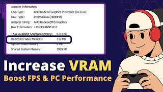 Increase VRAM on Windows 10 amp 11  Boost FPS amp PC Performance FREE [upl. by Lyndsie835]