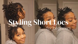 6 Easy amp Quick Styles for Short Locs Detailed [upl. by Eamaj]