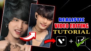 Realistic Reels Video Editing  Face Glowing Video Editing  How To Edit Realistic Video [upl. by Latoya543]