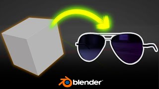 Create Sunglasses in Blender in 1 Minute [upl. by Etteneg698]