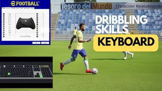 Learn DRIBBLING Skills through KEYBOARD  efootball 2023  PC [upl. by Nagam]