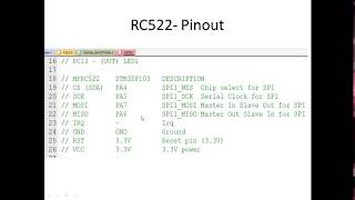 ARM RFID RC522 STM32F103C8 [upl. by Idnew539]