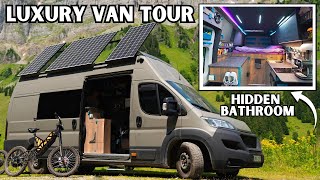 Inside the Most FUTURISTIC Campervan  DIY Van Tour [upl. by Siravat]