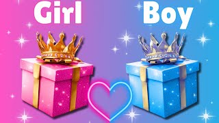 Choose Your Gift 🎁😍💘 Girls VS Boys Edition chooseyourgift [upl. by Newbill]