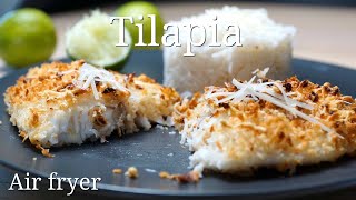 Tilapia Air Fryer  BreadedPanko [upl. by Anerom]