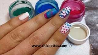 Nail Art Techniques using CND Additives  Pigment Powders [upl. by Geer]