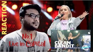 Pakistani Reaction  Clean Bandit  Rockabye feat AnneMarie and Sean Paul Live At Capital [upl. by Mariandi]