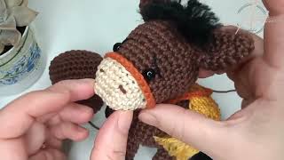 PRESÉPIO DE NATAL BURRINHO AMIGURUMI [upl. by Oeht]