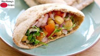 Healthy 5 Minute Whole Wheat Pita Bread Recipe  Oil Free Recipes For Weight Loss  Skinny Recipes [upl. by Alyal]