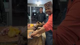 Himali khasi Ko gardhan goatmeat meatcuttingskills muttoncurry muttonrecipe mukbang asmrvideo [upl. by Ahcurb774]