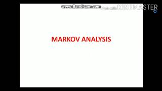 Markov Analysis  Theory  Transition probability matrix  Management Science  Mcom [upl. by Einnob]