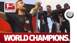 The World Cup Winners Return  Germany Celebrate in Berlin [upl. by Shanan]