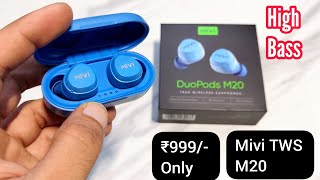 Mivi DuoPods M20 Tws unboxing amp Review [upl. by Marcie]