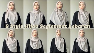 Tutorial Hijab SegiempatSquare Lebaran [upl. by Monty557]