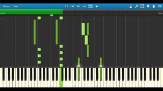 Nameless  Alderamin on the sky  ending Piano  Synthesia [upl. by Areta940]