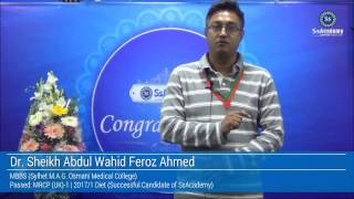 MRCP UK1  Feedback by Dr Sheikh Abdul Wahid Feroz Ahmed [upl. by Yttiy785]