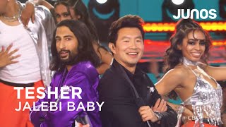 Tesher performs quotJalebi Babyquot  Juno Awards 2022 [upl. by Adnouqal20]