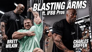 Raw Arm Workout w IFBB Pros Brett Wilkin amp Charles Griffen [upl. by Er]