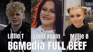 Little T amp Soph Aspin amp Millie B  FULL BEEF  BGMedia Reupload 720p Lyrics in Subtitles [upl. by Trebeh]