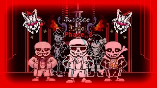 Justicetale Sans Phase 2 Complete 05 Damage [upl. by Eldrid563]