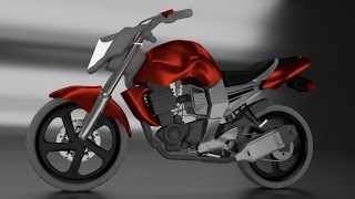 Blender Modelando una Yamaha FZ Parte 24 FINAL [upl. by Bean263]