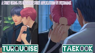 Turquoise  TaeKook 1818  BTS Universe Story Game [upl. by Mayeda]