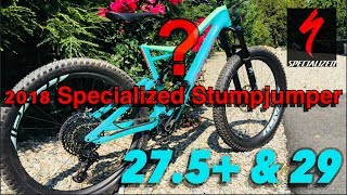 2018 Specialized Stumpjumper FSR Expert 6fattie  29  Test Ride and Review  275 or 29 [upl. by Avron44]