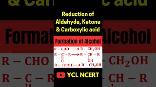 Formation of alcoholReduction of carbonyl compounds shorts [upl. by Ahseenak438]