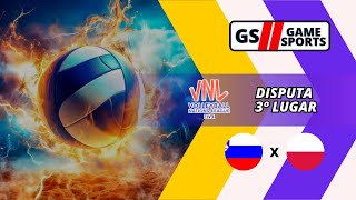 ESLOVÊNIA X POLÔNIA  NATIONS LEAGUE DE VÔLEI MASCULINO 2024  3º LUGAR  NARRAÇÃO AO VIVO [upl. by Akemed]