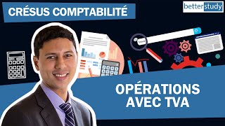 TUTORIEL Le Logiciel comptable CRÉSUS COMPTABILITÉ  Opérations avec TVA [upl. by Adnilem893]